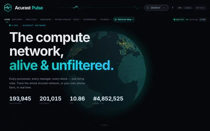Screenshot of AcurastPulse